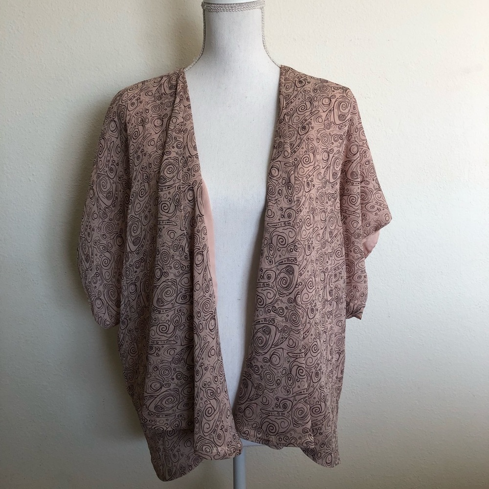 Blush colored kimono from Nordstrom’s